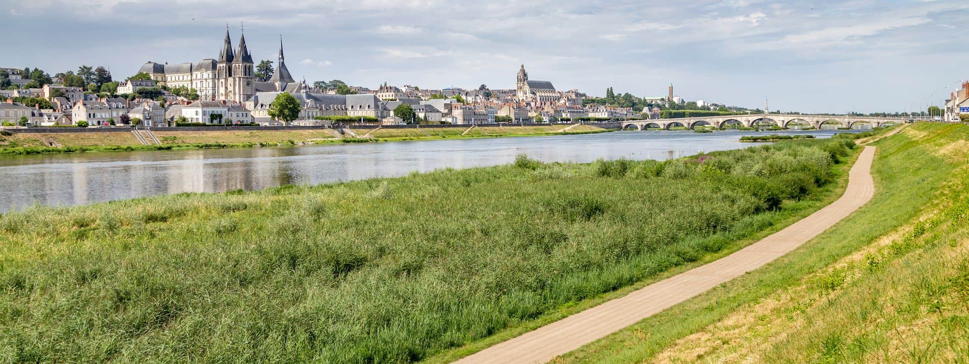 La Loire à vélo, ici à Blois